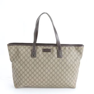 Gucci Brown Gg Supreme Shoulder Bag Tote Bag (Pre-Owned)