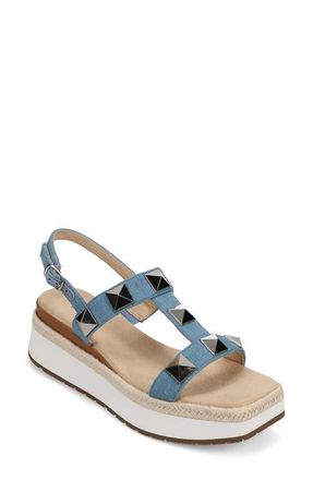 Vaneli Edrys Slingback Platform Sandal in Denim at Nordstrom, Size 6.5