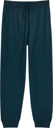 John Smedley drawstring pocket trousers - Blue
