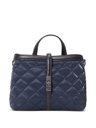 MZ Wallace Astor mini quilted top handle crossbody - women - Nylon/Calf Leather - One Size - Blue