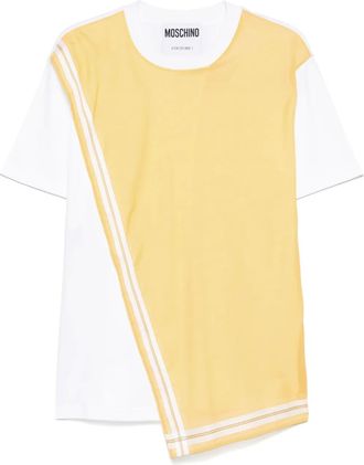Moschino Asymmetrisch T-shirt - Wit