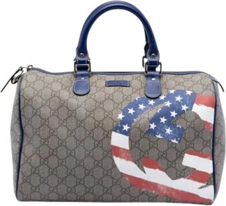Gucci Pre-owned Handbags, female, Multicolor, Size: ONE SIZE Pre-owned Boston Bag
