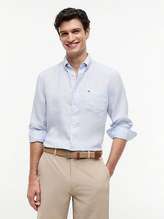 Tommy Hilfiger Regular Fit Washed Pure Linen Shirt