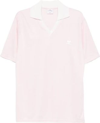Courr&egrave;ges V-Neck Oversized Sports Polo Clothing