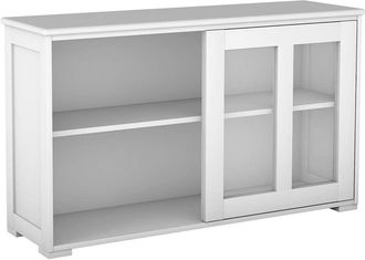 Costway Costway - Aparador Cocina Armario De Ba&ntilde;o Multiusos Gabinete Lateral Con Puertas Correderas (beige)