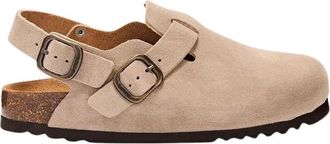 Scholl Fae Backstrap - Dames - Klompen - Beige - 37 EU - Su&egrave;de - Schoenen