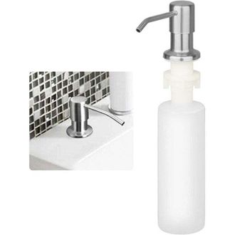 OEM Dispensador De Jab&oacute;n L&iacute;quido Empotrable Crezuo Con Botella De 300 Ml, Dispensador De Jab&oacute;n En Espuma Para Fregadero, Dispensador De Detergente L&iacute;quido