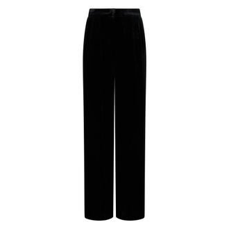 Alberta Ferretti Broeken, Dames, Zwart, S, Klassieke Rechte Broek