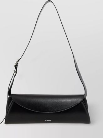 Jil Sander cannolo large leather shoulder bag