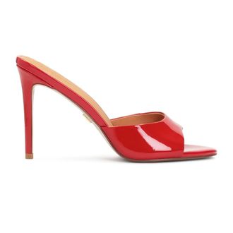 Kazar Schoenen, Dames, Rood, 40 EU, Leer, Gelakte rode hoge hakken muiltjes