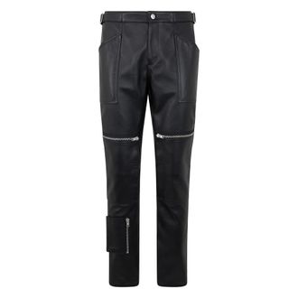 Moschino Slim-fit Trousers - male - Moschino - Slim-fit Trousers - Black - M - Trousers