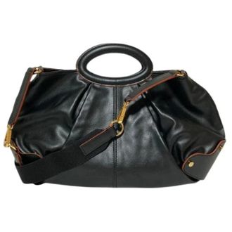 Marni Pre-owned Handbags, female, Black, Size: ONE SIZE Pre-owned Leather 2way Shoulder Bag