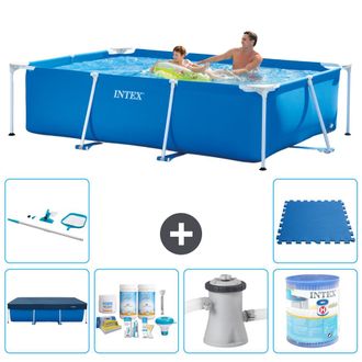 Intex Piscina Con Estructura Rectangular - 260x160x65 Cm - 7-piezas S40117