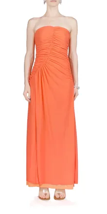 Simon Miller Mesh Swizzle Dress In Sweet Coral