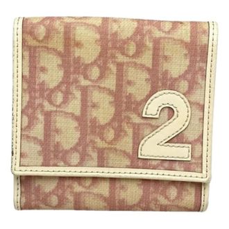 Dior Pre-owned Wallets, female, Pink, Size: ONE SIZE Pre-owned Vintage Leather Wallet