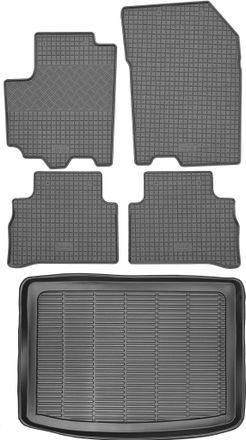 OEM Juego De Alfombrillas De Goma Para Suzuki Vitara Ii Suv Del 2015 + Alfombrilla Para El Maletero