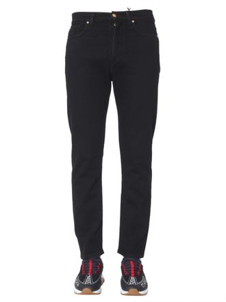 Versace Black Mid Rise Jeans
