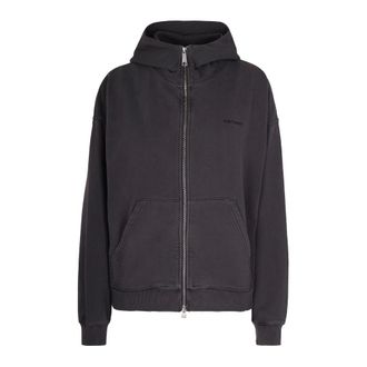 Carhartt Work in Progress Zip-throughs, female, Gray, S, Hooded Benton Sweat Jacket