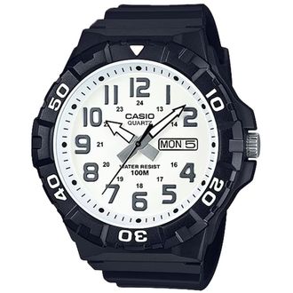 Casio Mens Oversized Sport Watch with White Dial - MRW-210H-7AV
