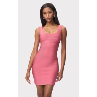 H&eacute;rve L&eacute;ger The Amara Dress in Bubblegum at Nordstrom, Size Xx-Small