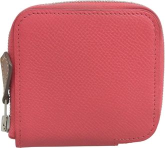 Herm&egrave;s Pink Epsom Leather Coin Purse/Coin Case (Pre-Owned)