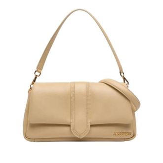 Jacquemus Pre-owned Shoulder Bags, female, Beige, Size: ONE SIZE Pre-owned Puffed Lambskin Satchel