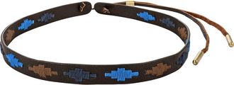 Pampeano Leather Hat Band - Diamond Pattern in Brown/blue/navy at Nordstrom