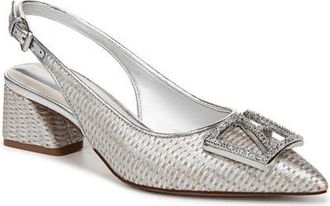 Franco Sarto Racer Slingback Pointed Toe Pump in Grey at Nordstrom, Size 9.5