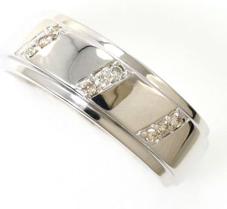 C&A White Gold White Gold (18K) Band Ring (Pre-Owned)