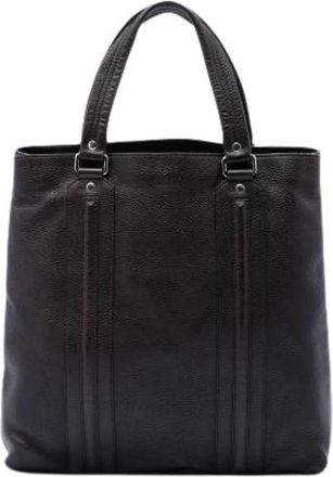 Gucci Pre-owned Leren Tote Bag - Dames - Vintage Shopper - Bruin - ONE Size - Leer - Vintage