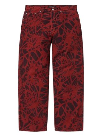 SUPREME Jeans con design a cinque tasche - Rosso