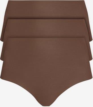 Commando Classic High Rise Bikini 3-Pack in Mocha at Nordstrom, Size Small