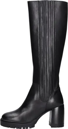 Emanuelle Vee Schoenen, Dames, Zwart, 39 EU, Leer, Heeled Boots