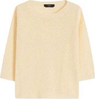 Max Mara Dames, Truien, Geel, Maat: M