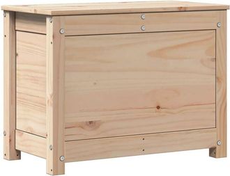 vidaXL Caja De Almacenamiento Madera Maciza De Pino 60x32x45,5 Cm Vidaxl