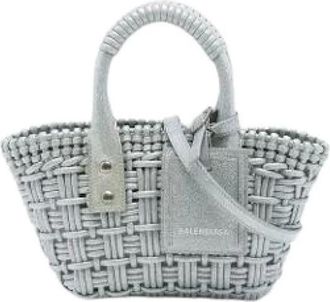 Balenciaga Pre-owned Satchel - Dames - Vintage Mini Tas - Grijs - ONE Size - Leer - Vintage