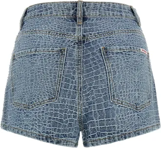 Self Portrait Denim Shorts - Blue