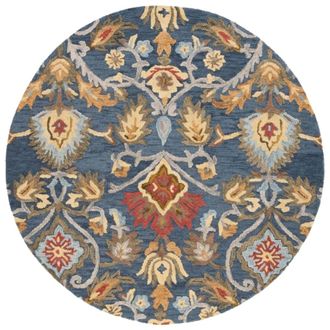 Safavieh Alfombra lana azul marino/multicolore 91 x 91 cm