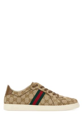 Gucci Beige Logo Collection Sneakers