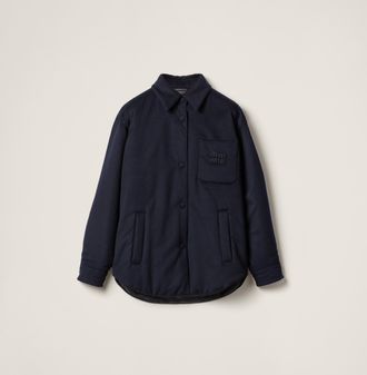 Miu Miu Medium-weight velour down jacket