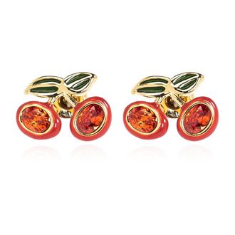 Coach Earrings, female, Red, Size: ONE SIZE Cherry Motif Earrings