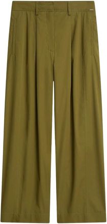 Cinque Cinque, Broeken, Dames, Groen, L, Wijde broek