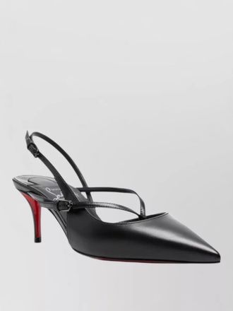 Christian Louboutin twistissimo leather pumps pointed toe slingback