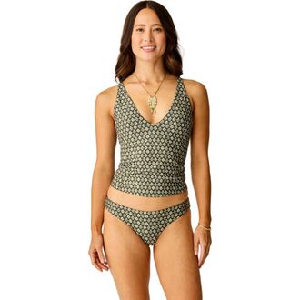 Carve Designs Serenity Compression Tankini in Dk. Fir Batik at Nordstrom, Size Xx-Small