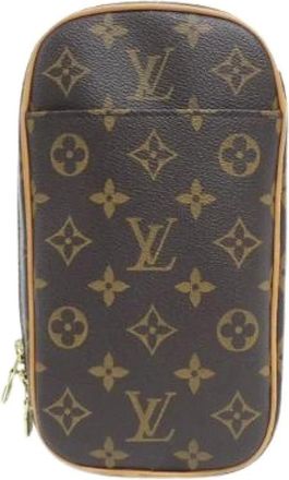 Louis Vuitton Pre-owned Cross Body Bags, female, Brown, Size: ONE SIZE Pre-owned Vintage Canvas Cross Body Bag