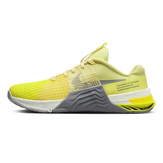 Nike Womens Metcon 8 Trainers DO9327 Sneakers Shoes (UK 7 US 9.5 EU 41, Citron Tint Light Smoke Grey 801)