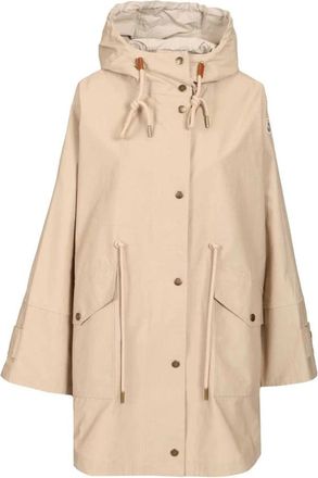 Moncler Brunnera Parka - Dames - Parka Jassen - Beige - XS - Katoen - Jassen