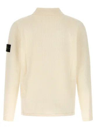 Stone Island Organic Cotton Polo - Cream