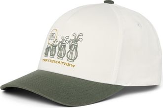 Travis Mathew Beerly Beloved Snapback Baseball Cap in Off-White at Nordstrom
