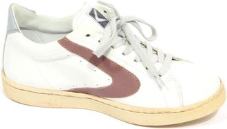 Valsport Witte/Violette Leren Toernooischoenen - Dames - Sneakers - Wit - 36 EU - Schoenen
